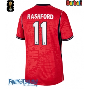 Anglia Marcus Rashford #11 Tricou Fotbal Replică Mondial 2026 Barbati Deplasare